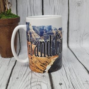 2008 Americanware Grand Canyon Railway Tall Color Etched Lettering Mug, 18oz